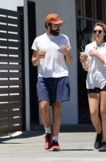ELIZABETH OLSEN and Robbie Arnett Out in Los Angeles 07/11/2022