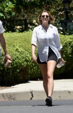 ELIZABETH OLSEN and Robbie Arnett Out in Los Angeles 07/11/2022