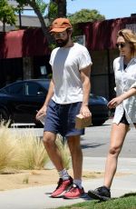 ELIZABETH OLSEN and Robbie Arnett Out in Los Angeles 07/11/2022