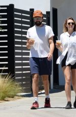 ELIZABETH OLSEN and Robbie Arnett Out in Los Angeles 07/11/2022