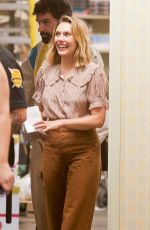 ELIZABETH OLSEN Out at The Grove in Los Angeles 06/30/2022