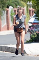 ELIZABETH OLSEN Out Joggig in Los Angeles 07/18/2022
