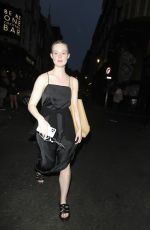 ELLE FANNING Arrives at Her Hotel in London 07/19/2022