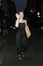 ELLE FANNING Arrives at Her Hotel in London 07/19/2022