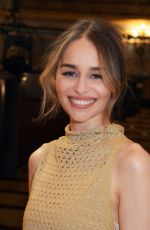 EMILIA CLARKE Celebrates Ppening of The Seagull at Playhouse Theatre in London 07/07/2022