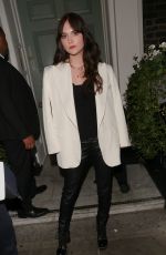 EMILIA JONES Leaves Soho House Members Club in London 07/05/2022