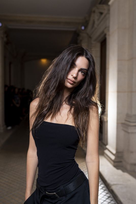 EMILY RATAJKOWSKI at Blenciaga Show at Paris Fashion Week 07/06/2022