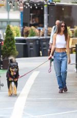 EMILY RATAJKOWSKI Out with Her Dog in New York 07/15/2022