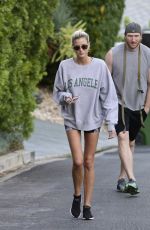 EMMA HERNAN and Peter Cornell Out with Their Dog in West Hollywood 07/06/2022