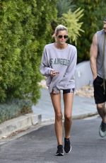 EMMA HERNAN and Peter Cornell Out with Their Dog in West Hollywood 07/06/2022