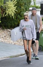 EMMA HERNAN and Peter Cornell Out with Their Dog in West Hollywood 07/06/2022