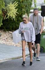 EMMA HERNAN and Peter Cornell Out with Their Dog in West Hollywood 07/06/2022