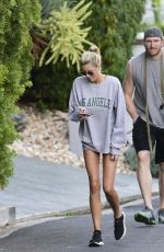 EMMA HERNAN and Peter Cornell Out with Their Dog in West Hollywood 07/06/2022