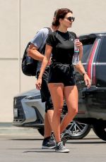 EMMA KROKDAL and Dolph Lundgren Leaves a Gym in Hollywood 07/23/2022