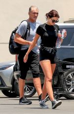 EMMA KROKDAL and Dolph Lundgren Leaves a Gym in Hollywood 07/23/2022