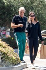 EMMA KROKDAL and Dolph Lundgren Leaves New Balance Store in Santa Monica 07/27/2022