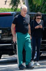 EMMA KROKDAL and Dolph Lundgren Leaves New Balance Store in Santa Monica 07/27/2022