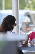 EMMA KROKDAL and Dolph Lundgren Out for Lunch in Beverly Hills 07/22/2022