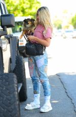 EMMA SLATER Out for Coffee with Her Pooch in West Hollywood 07/01/2022