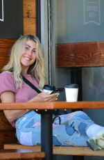 EMMA SLATER Out for Coffee with Her Pooch in West Hollywood 07/01/2022