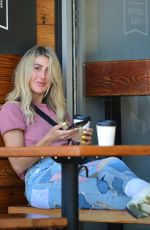 EMMA SLATER Out for Coffee with Her Pooch in West Hollywood 07/01/2022