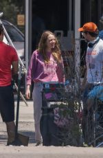 EMMA STONE on the Set of The Curse in Santa Fe 07/13/2022
