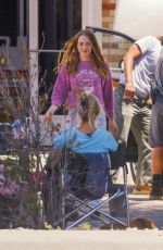 EMMA STONE on the Set of The Curse in Santa Fe 07/13/2022