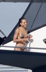 EMME THYNN in Bikini at a Yacht in St Tropez 07/25/2022