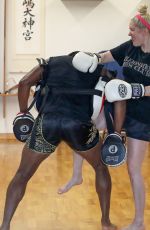 ERIKA JAYNE at Kickboxing Class in Los Angeles 07/27/2022