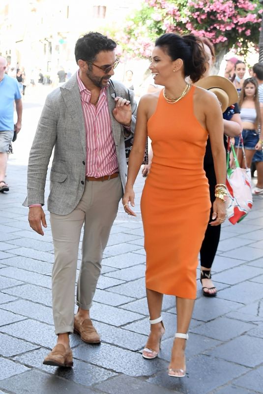 EVA LONGORIA and Jose Antonio Baston Out in Taormina 06/30/2022