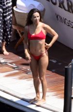 EVA LONGORIA in a Red Bikini on Holiday in Capri 07/12/2022