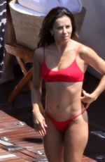 EVA LONGORIA in a Red Bikini on Holiday in Capri 07/12/2022