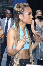 EVA REIGN Arrives at Good Morning America in New York 07/21/2022