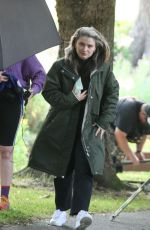 EVE HEWSON on the Set of Flora and Son in Dublin 07/20/2022