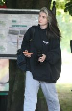 EVE HEWSON on the Set of Flora and Son in Dublin 07/20/2022