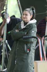 EVE HEWSON on the Set of Flora and Son in Dublin 07/20/2022