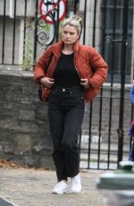 EVE HEWSON on the Set of New John Carney Movie in Dublin 07/25/2022