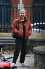 EVE HEWSON on the Set of New John Carney Movie in Dublin 07/25/2022