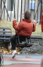EVE HEWSON on the Set of New John Carney Movie in Dublin 07/25/2022