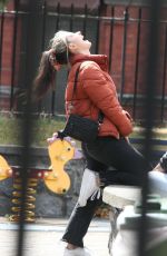 EVE HEWSON on the Set of New John Carney Movie in Dublin 07/25/2022