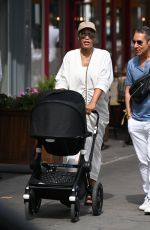 EVE Out with Her Baby in Notting Hill 07/13/2022