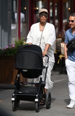 EVE Out with Her Baby in Notting Hill 07/13/2022