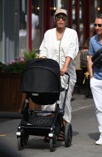 EVE Out with Her Baby in Notting Hill 07/13/2022