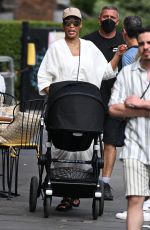 EVE Out with Her Baby in Notting Hill 07/13/2022