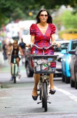 FAMKE JANSSEN Out for Afternoon Bike Ride in New York 07/29/2022