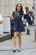 FAMKE JANSSEN Out Shopping in New York 07/25/2022