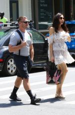 FAMKE JANSSEN Out with a Friend in New York 07/24/2022