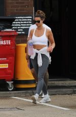 FERNE MCCANN Leaves a Gym in Essex 07/26/2022
