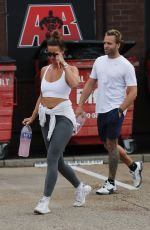 FERNE MCCANN Leaves a Gym in Essex 07/26/2022