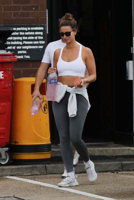 FERNE MCCANN Leaves a Gym in Essex 07/26/2022
